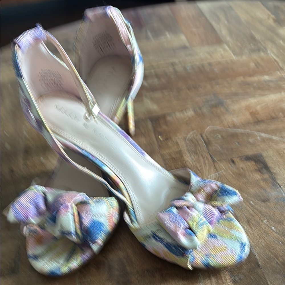 Kelly & Katie Pink and Blue Ankle Strap Heels